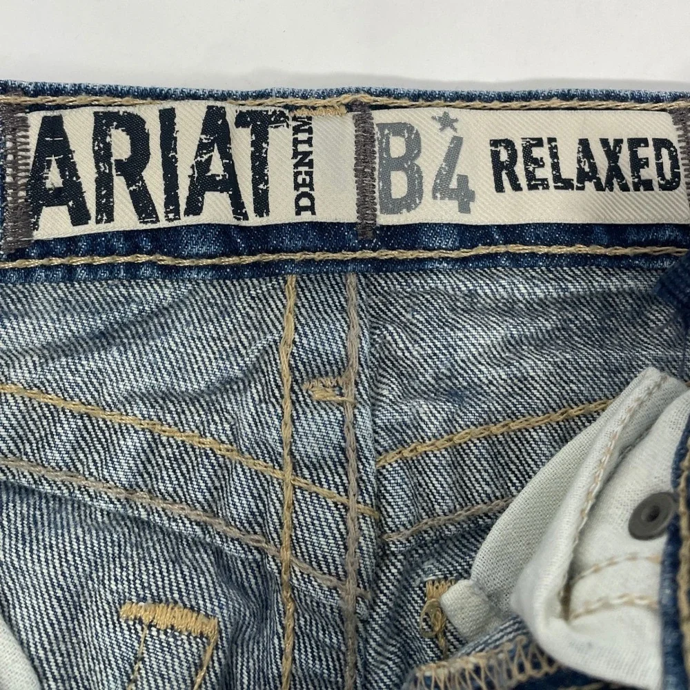 Ariat Kids S Cowboy Faded Denim Jeans 100% Cotton Work Play Pants